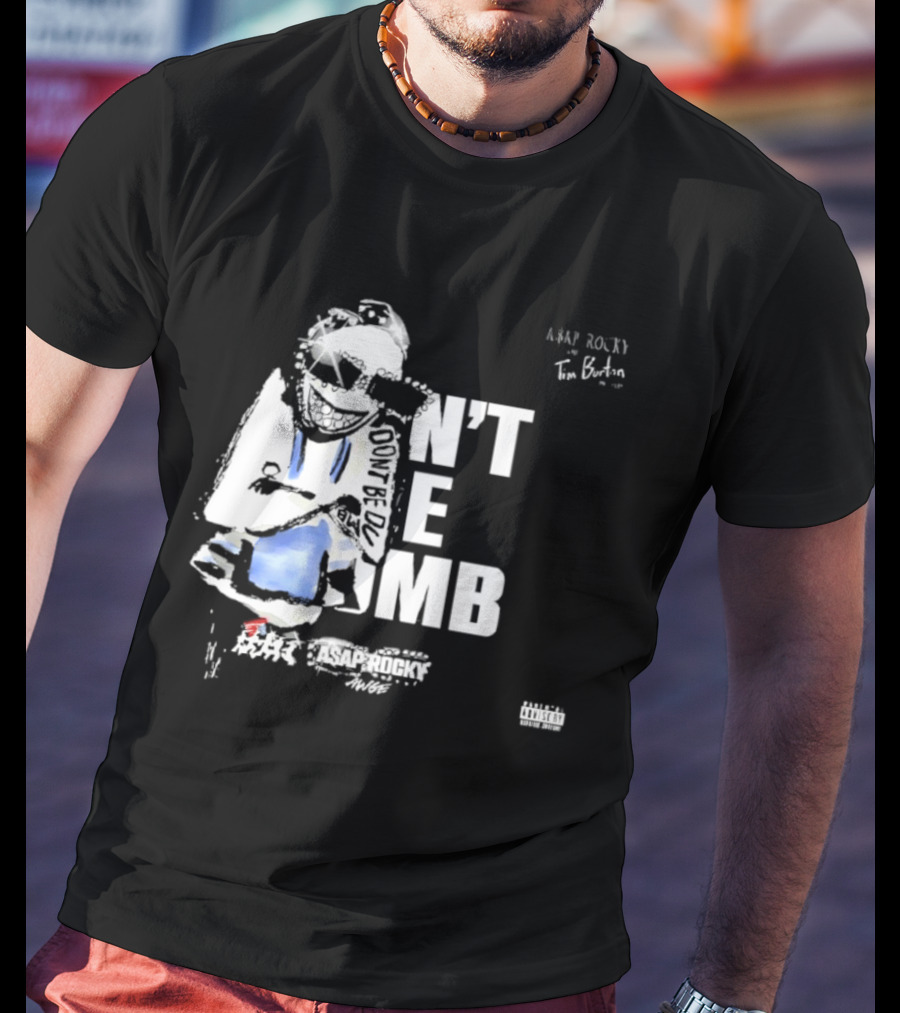 ASAP Rocky X Tim Burton Don't Be Dumb Collaboration T-Shirt