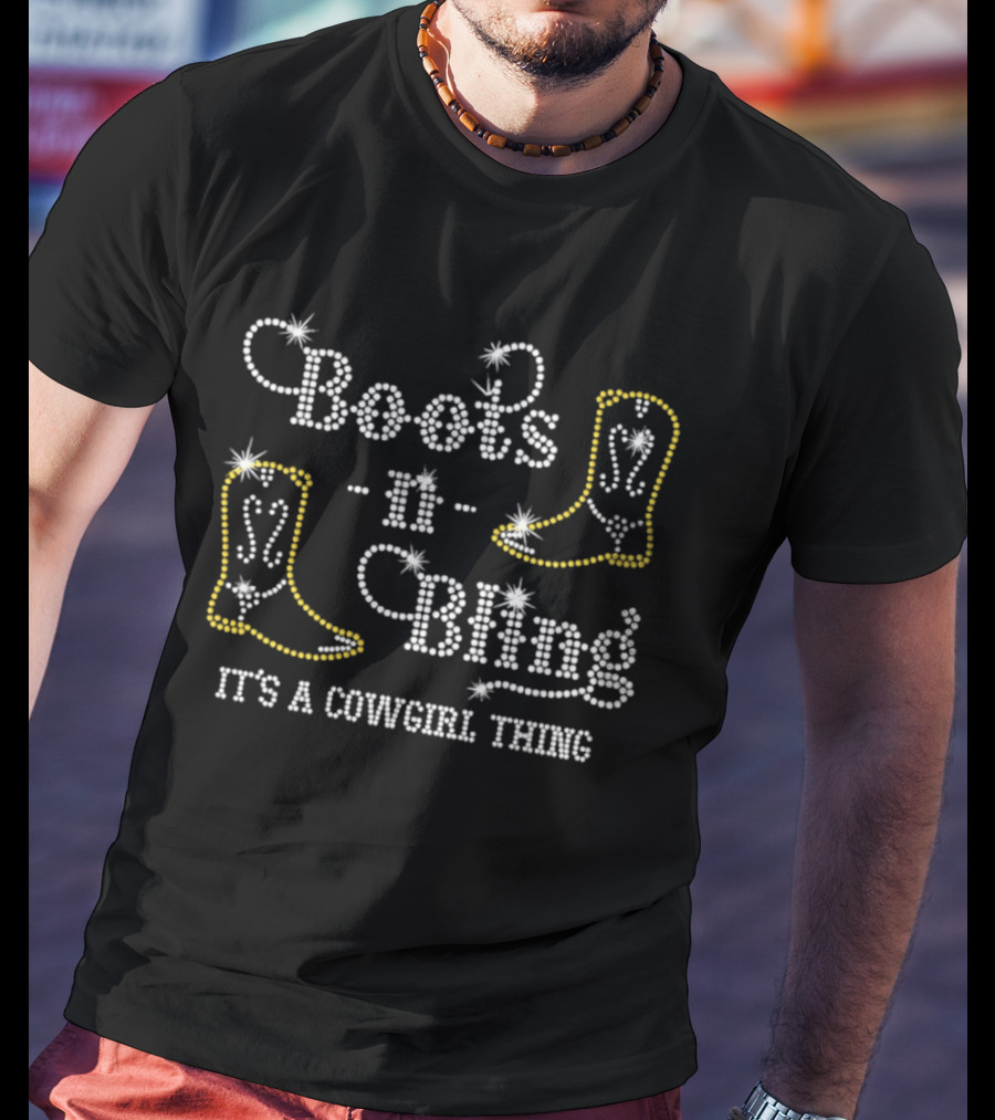 Boots N Bling It's A Cowgirl Thing Western T-Shirt