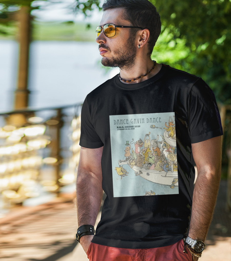 Dance Gavin Dance E.N.D. Cruise 2026 January 22 26 Whimsical Animal Party T-Shirt