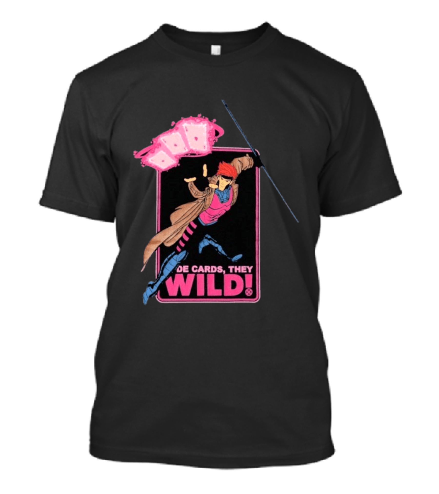 X Men 97 De Cards They Wild Aces Gambit Playing Cards T-Shirt