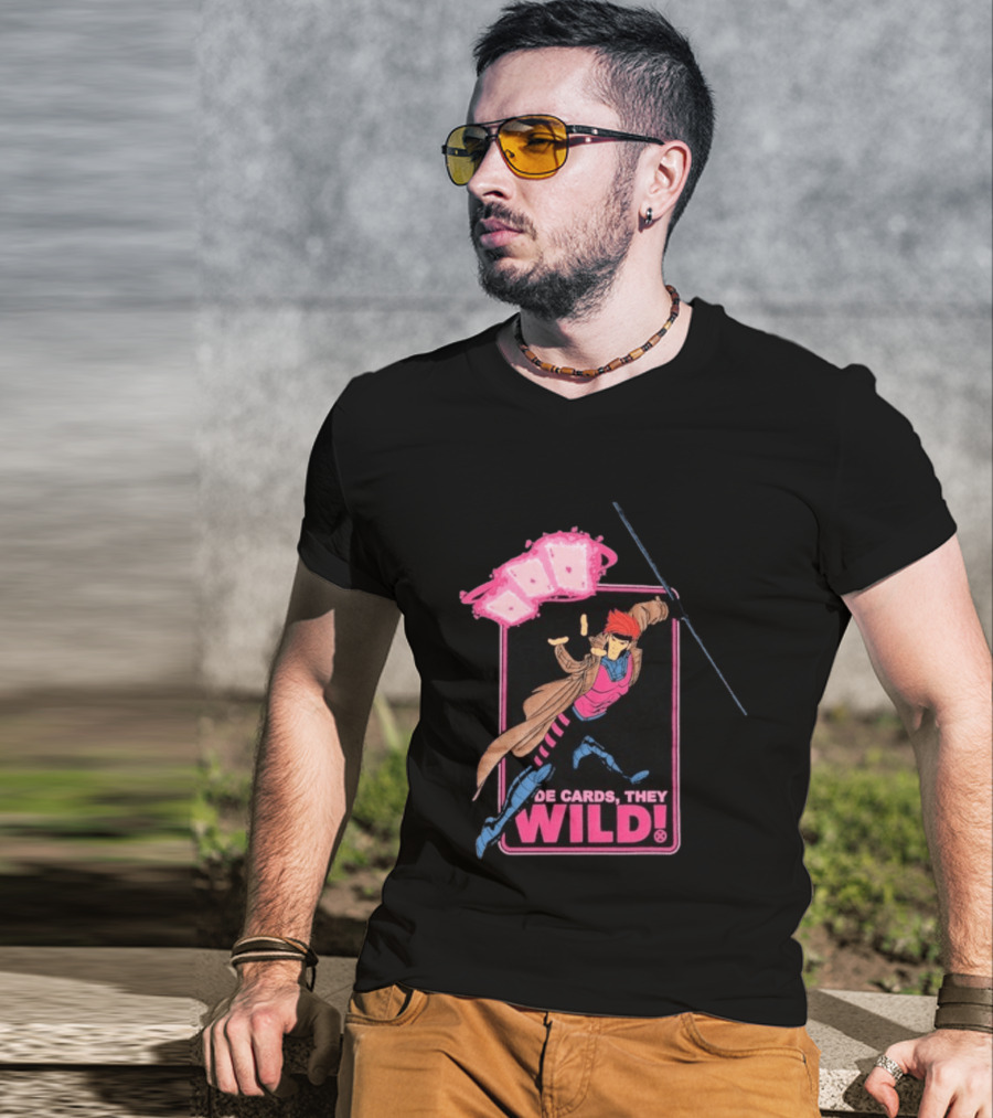 X Men 97 De Cards They Wild Aces Gambit Playing Cards T-Shirt