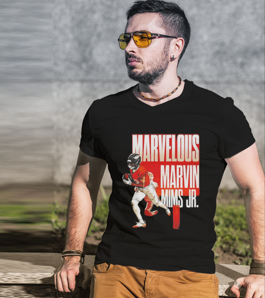 Marvelous Marvin Mims Jr Denver Broncos Football Star T-Shirt