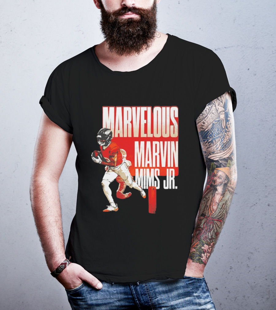 Marvelous Marvin Mims Jr Denver Broncos Football Star T-Shirt