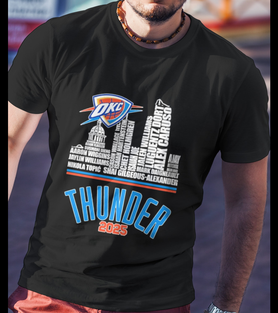 OKC Thunder Skyline 2025 T-Shirt