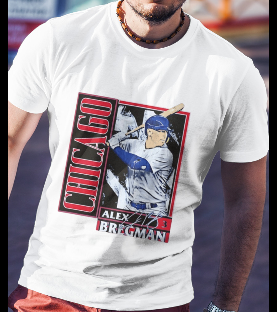 Alex Bregman Chicago Baseball Number 3 T-Shirt