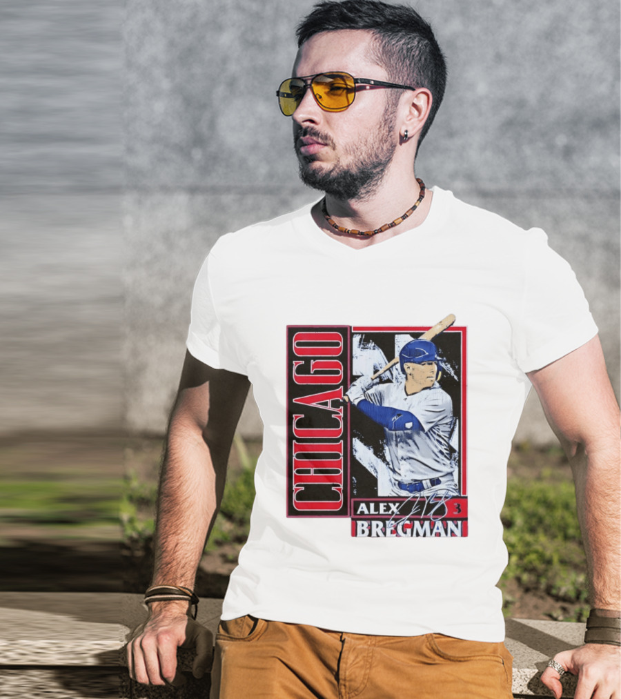 Alex Bregman Chicago Baseball Number 3 T-Shirt
