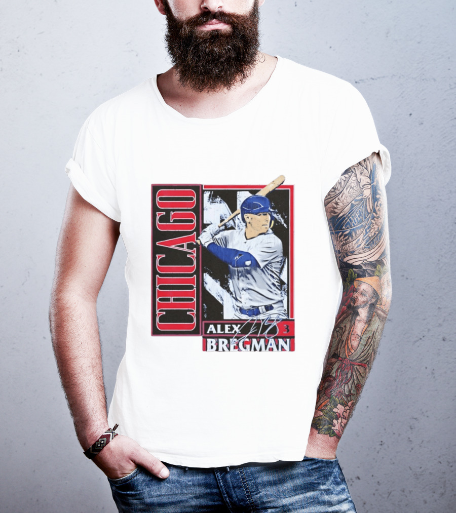 Alex Bregman Chicago Baseball Number 3 T-Shirt