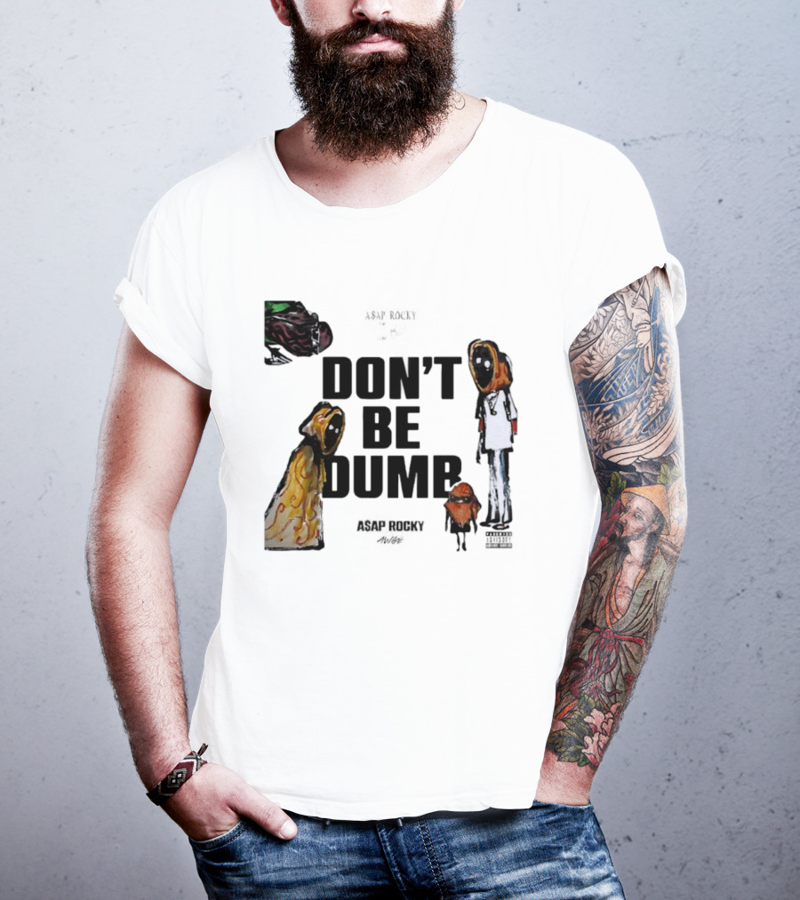 ASAP Rocky X Tim Burton Don't Be Dumb Character Collab T-Shirt