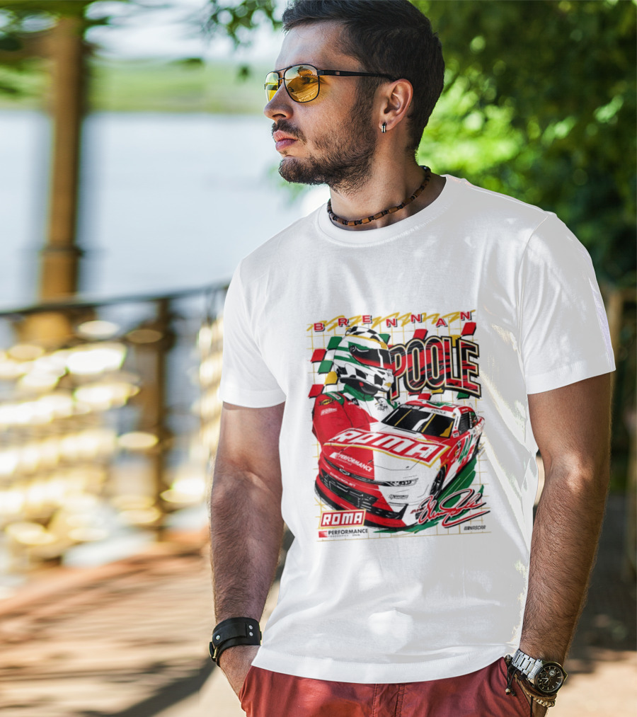 Brennan Poole 44 Roma Performance Motorsports Racing Suit Daytona Race Day T-Shirt