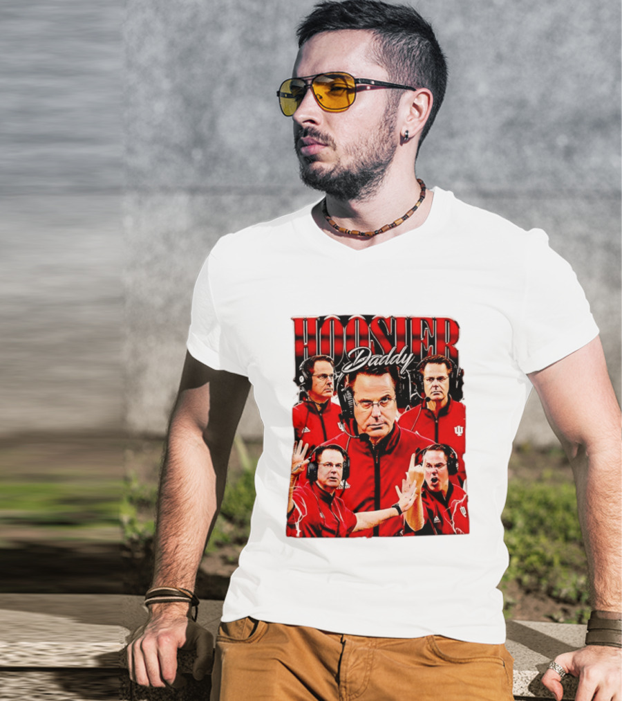 Hoosier Daddy Indiana University Football Coach Iconic Moment T-Shirt