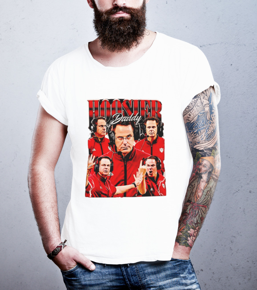 Hoosier Daddy Indiana University Football Coach Iconic Moment T-Shirt