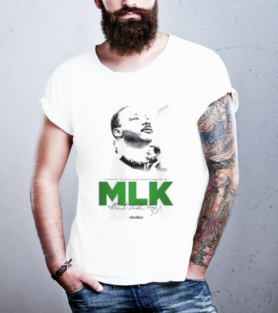 MLK Dr Martin Luther King Jr Bold Green T-Shirt