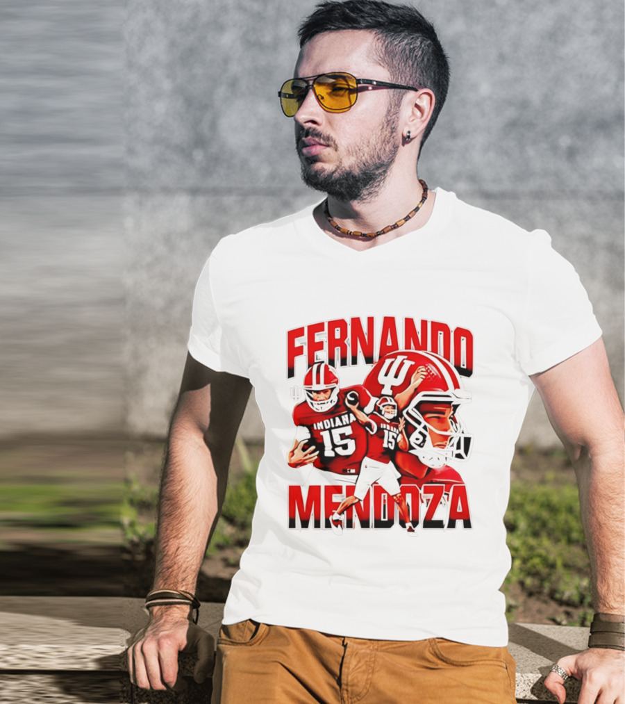 Fernando Mendoza Indiana Hoosiers Football Quarterback Tribute 2026 Champs T-Shirt