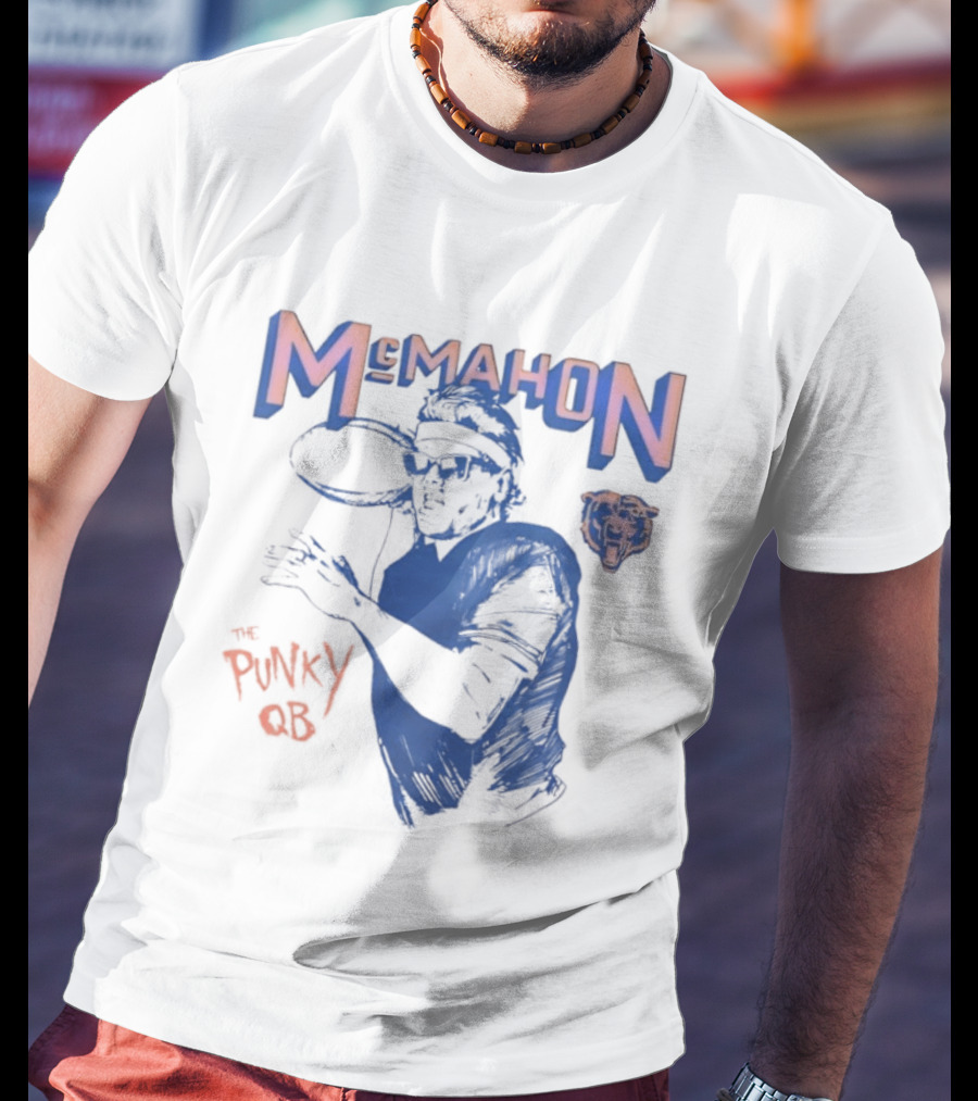 Jim McMahon Chicago Bears The Punky QB McMahon Bears T-Shirt