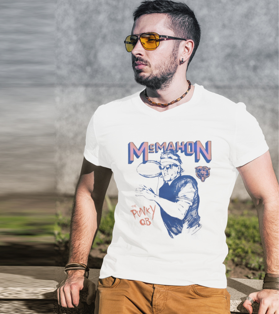 Jim McMahon Chicago Bears The Punky QB McMahon Bears T-Shirt