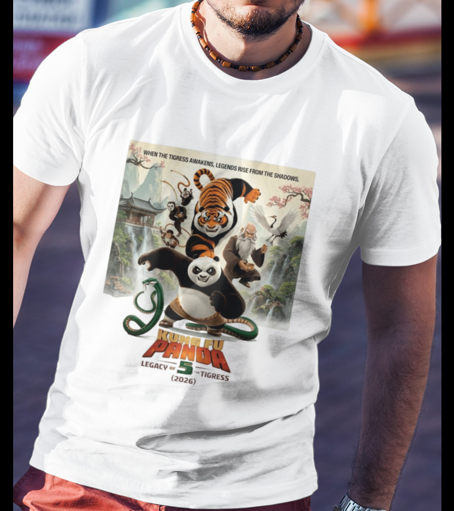 Kung Fu Panda 5 Legacy Of The Tigress 2026 When The Tigress Awakens Legends Rise T-Shirt