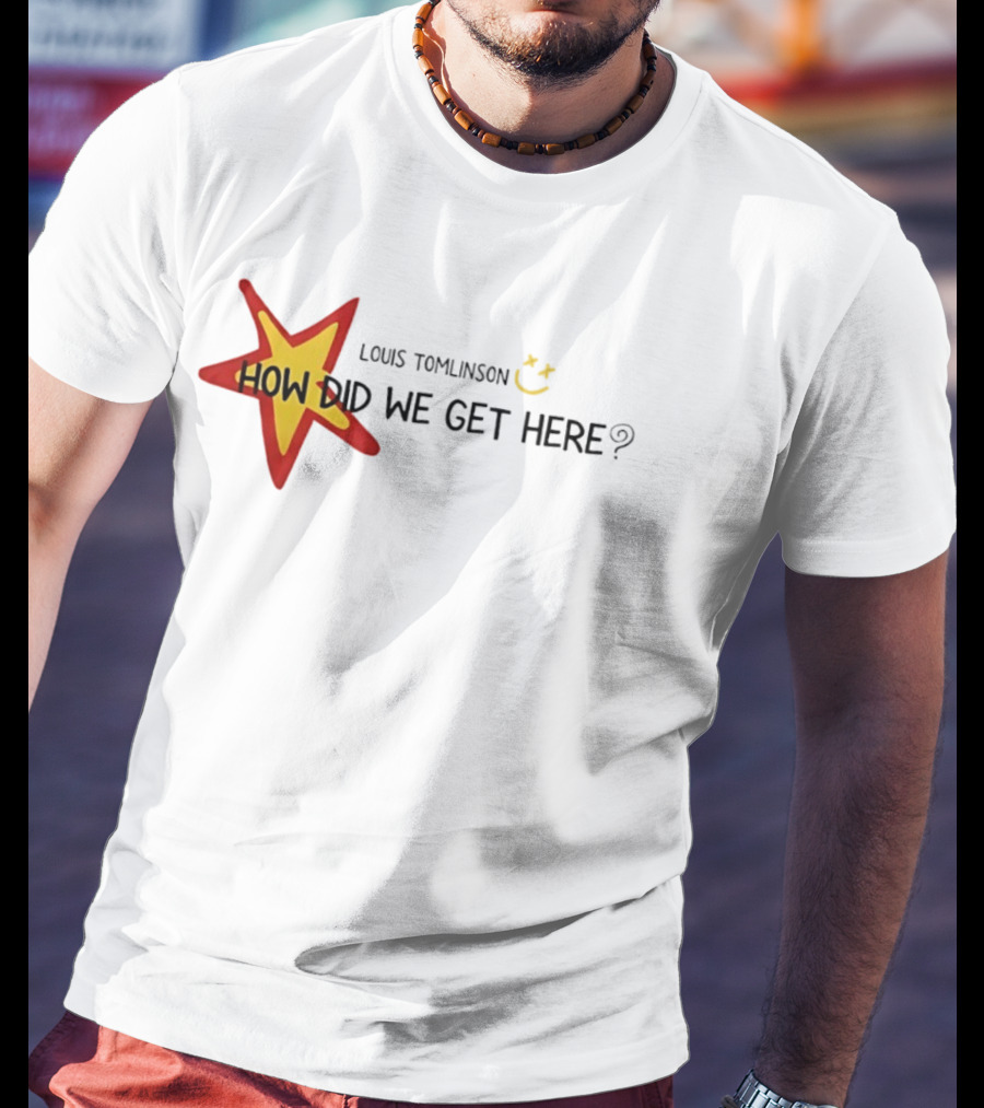 Louis Tomlinson How Did We Get Here Star Smiley 2026 World Tour T-Shirt