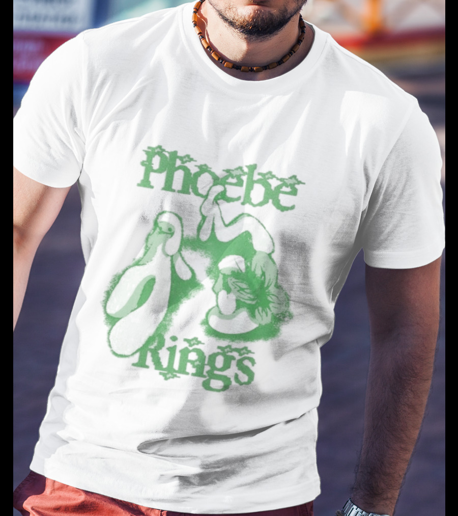 Phoebe Rings Limited Edition Tour Green Psychedelic T-Shirt