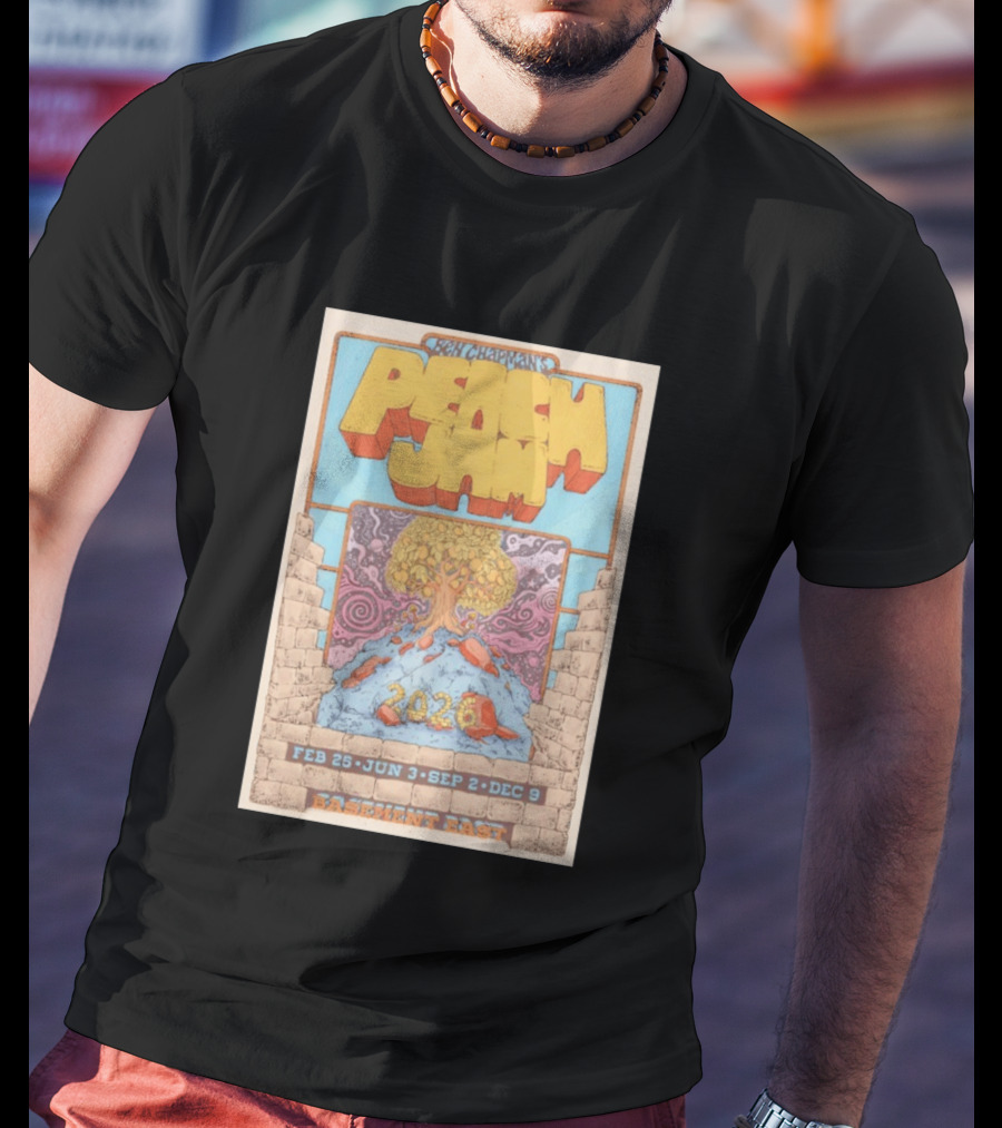 Ben Chapman Peach Jam 2026 Basement East Feb 25 Jun 3 Sep 2 Dec 9 T-Shirt