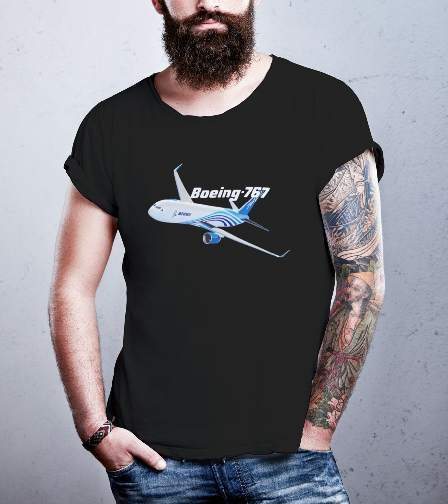 Boeing 767 Airplane Graphic Exclusive Edition T-Shirt
