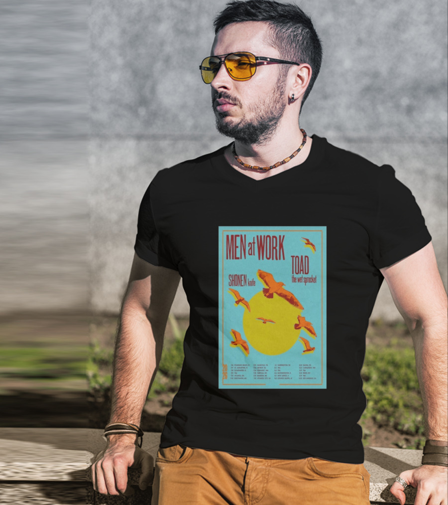 Men At Work Shonen Knife Toad The Wet Sprocket Summer Tour 2026 Dates And Locations T-Shirt