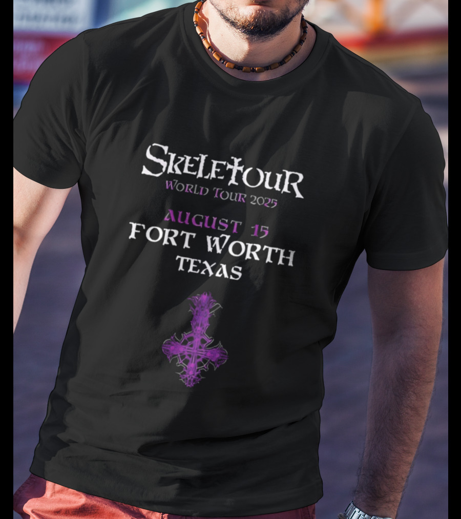 Skeletour World Tour 2025 August 15 Fort Worth Texas T-Shirt