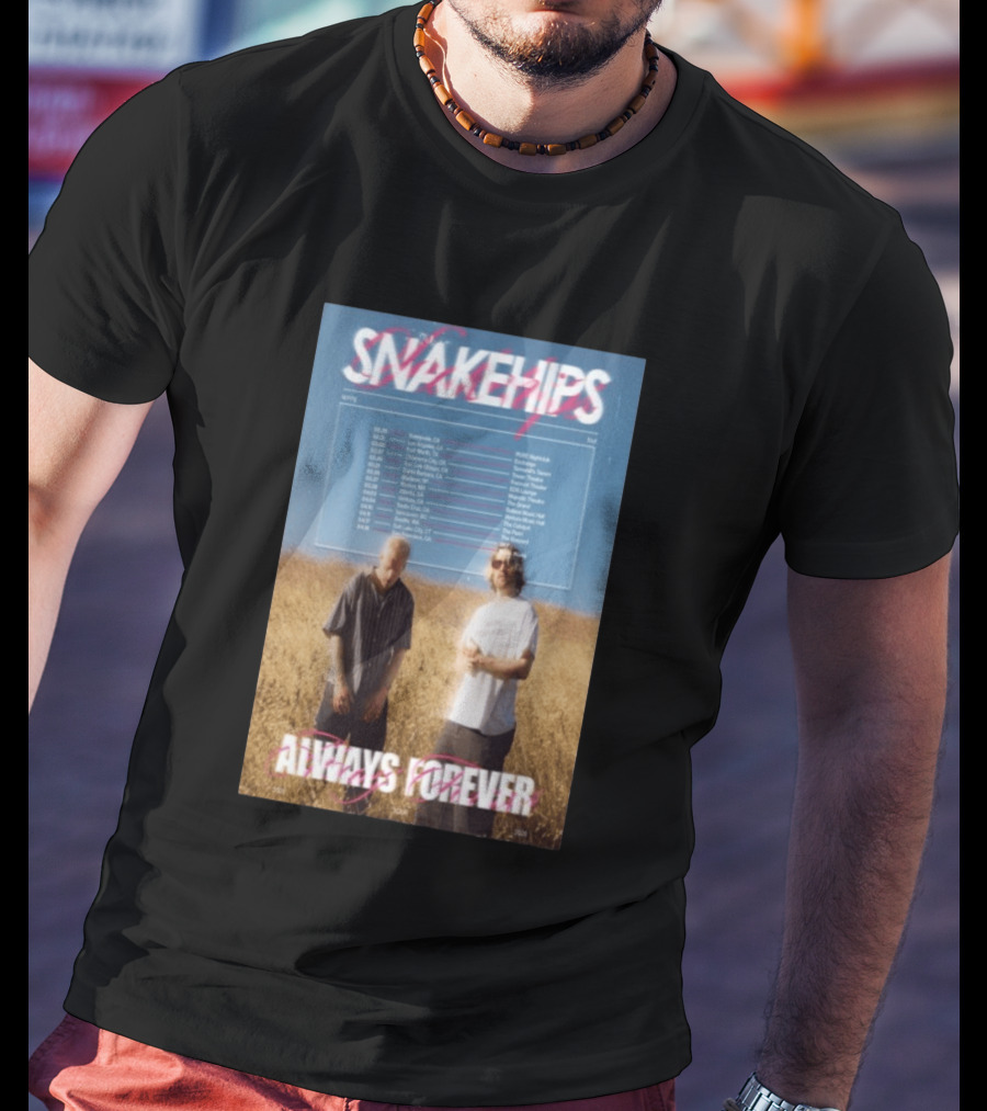 Snakehips Always Forever Spring Tour 2026 Dates With Concert Locations And Band Members T-Shirt