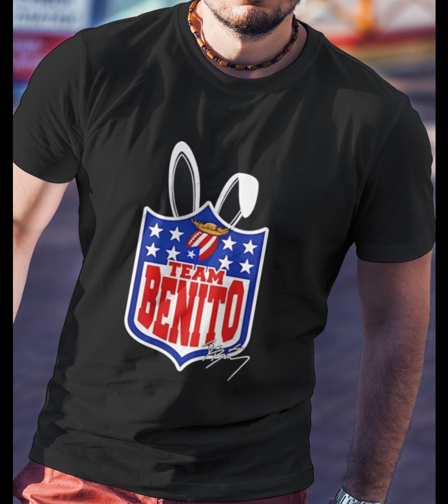 Team Benito Bad Bunny Stars Football T-Shirt