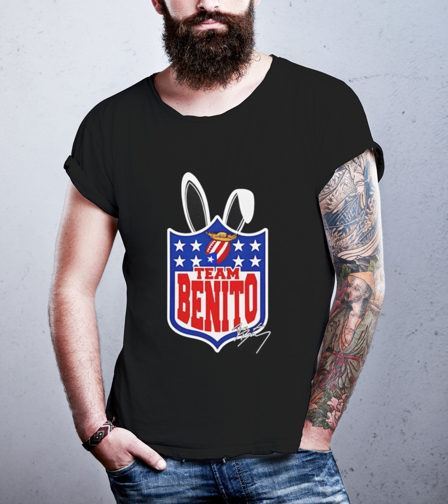 Team Benito Bad Bunny Stars Football T-Shirt