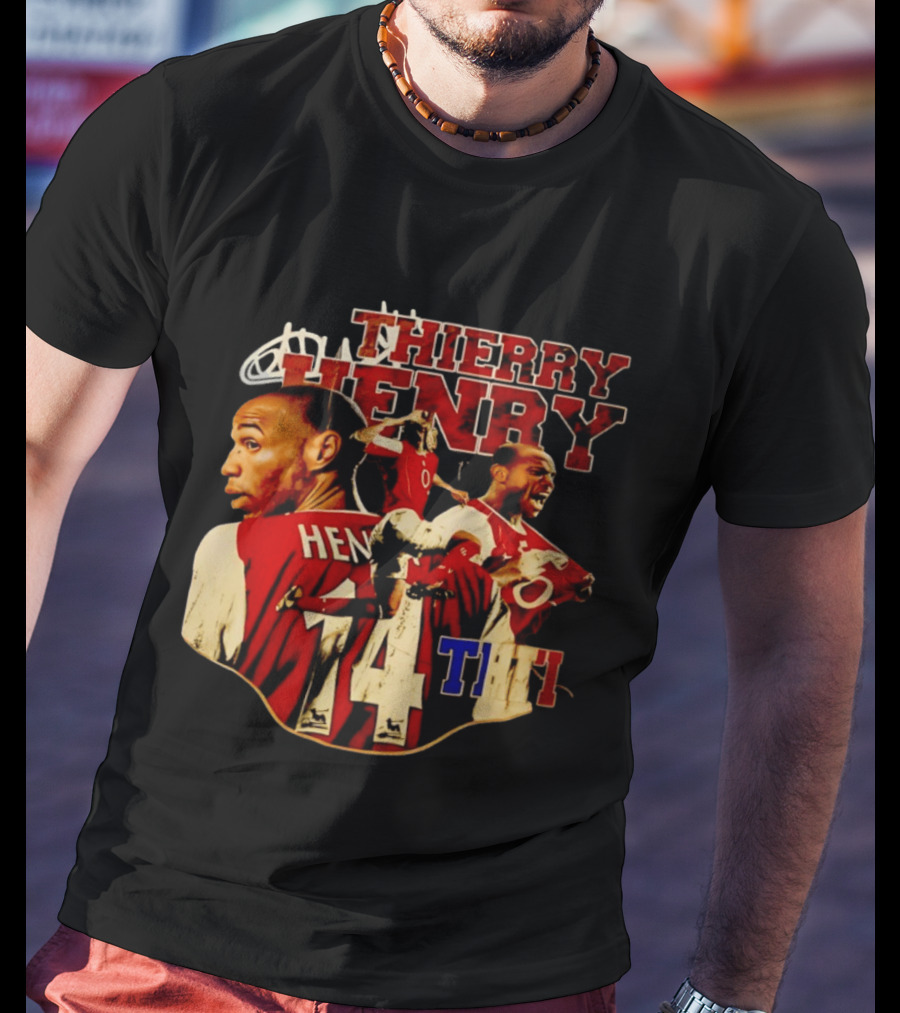 Thierry Henry Arsenal Legend Number 14 Football T-Shirt