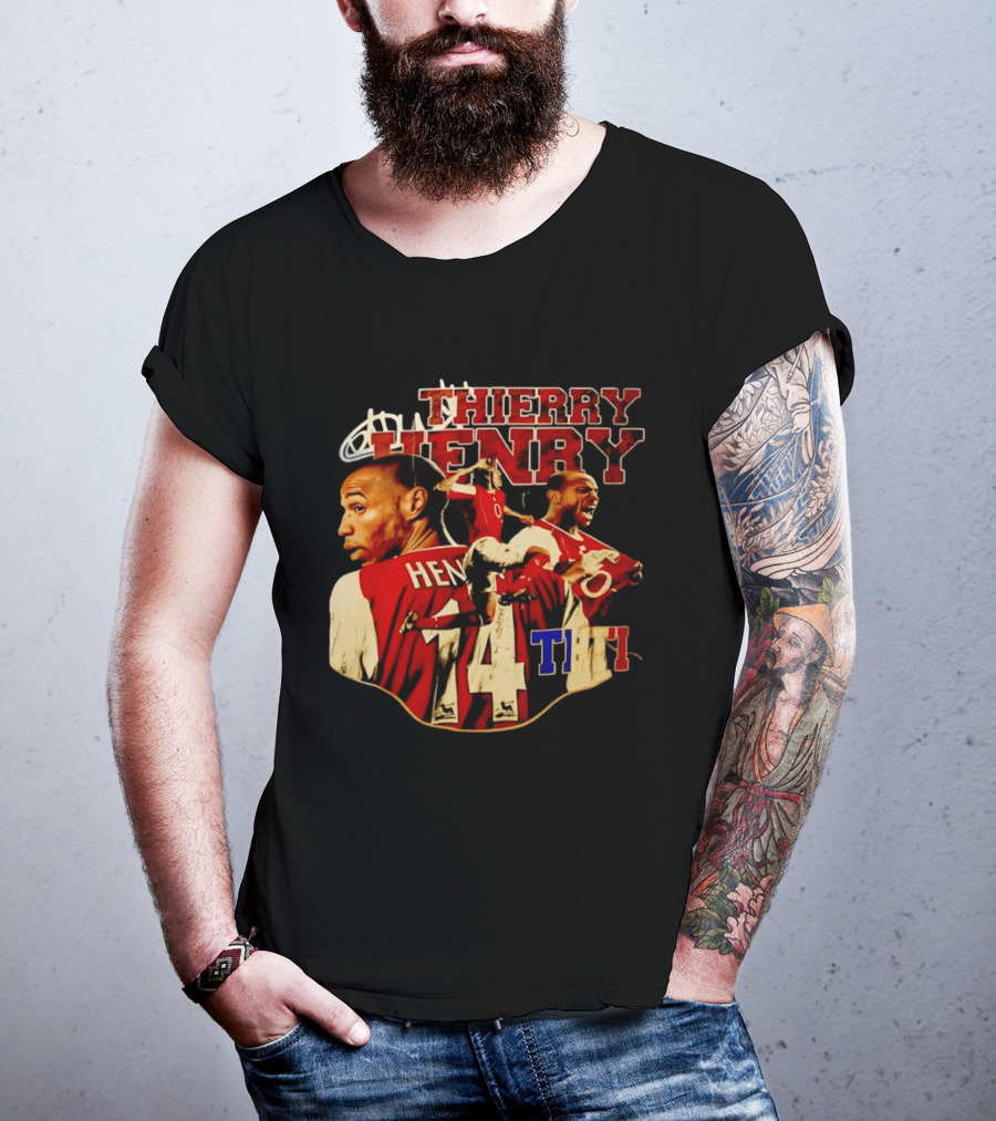 Thierry Henry Arsenal Legend Number 14 Football T-Shirt