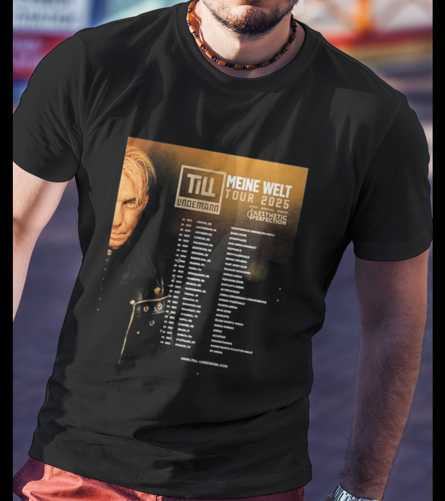 Till Lindemann Meine Welt Tour 2025 Aesthetic Perfection Special Guest T-Shirt