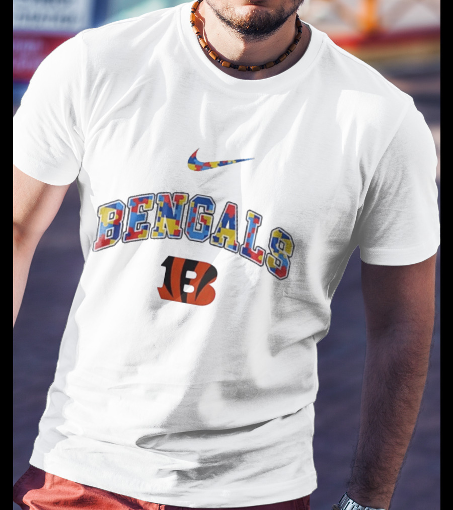 Bengals Nike Autism Awareness Accept Understand Love T-Shirt