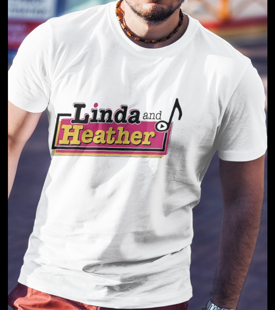 Linda And Heather Baseball Text Vintage Retro Block T-Shirt