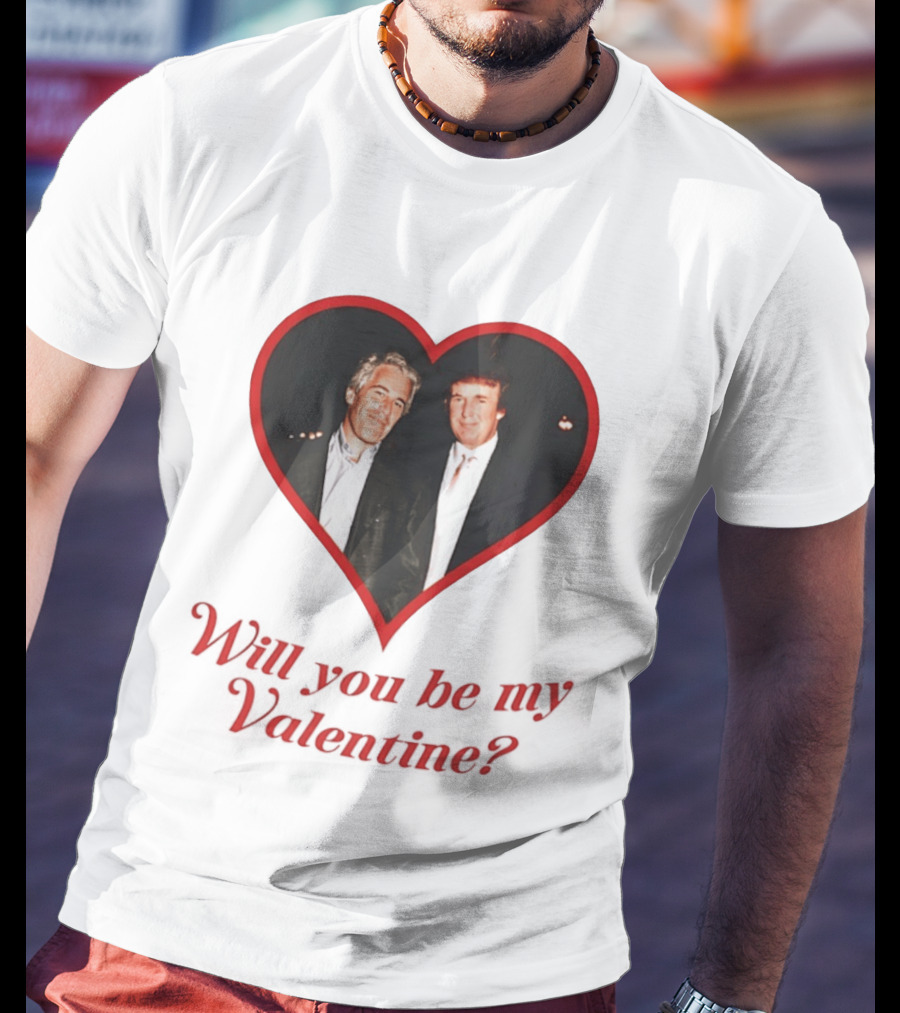 Will You Be My Valentine Heart Frame T-Shirt
