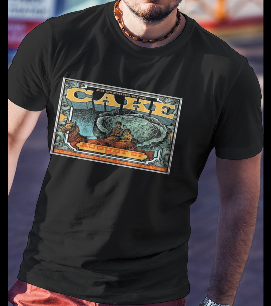 An Evening With CAKE August 27 2026 Alaska State Fair Palmer T-Shirt