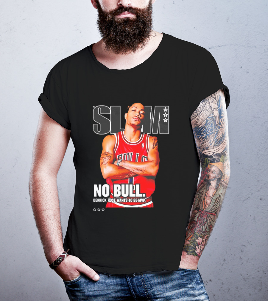 SLAM Chicago Bulls Derrick Rose No Bull Wants To Be MVP T-Shirt