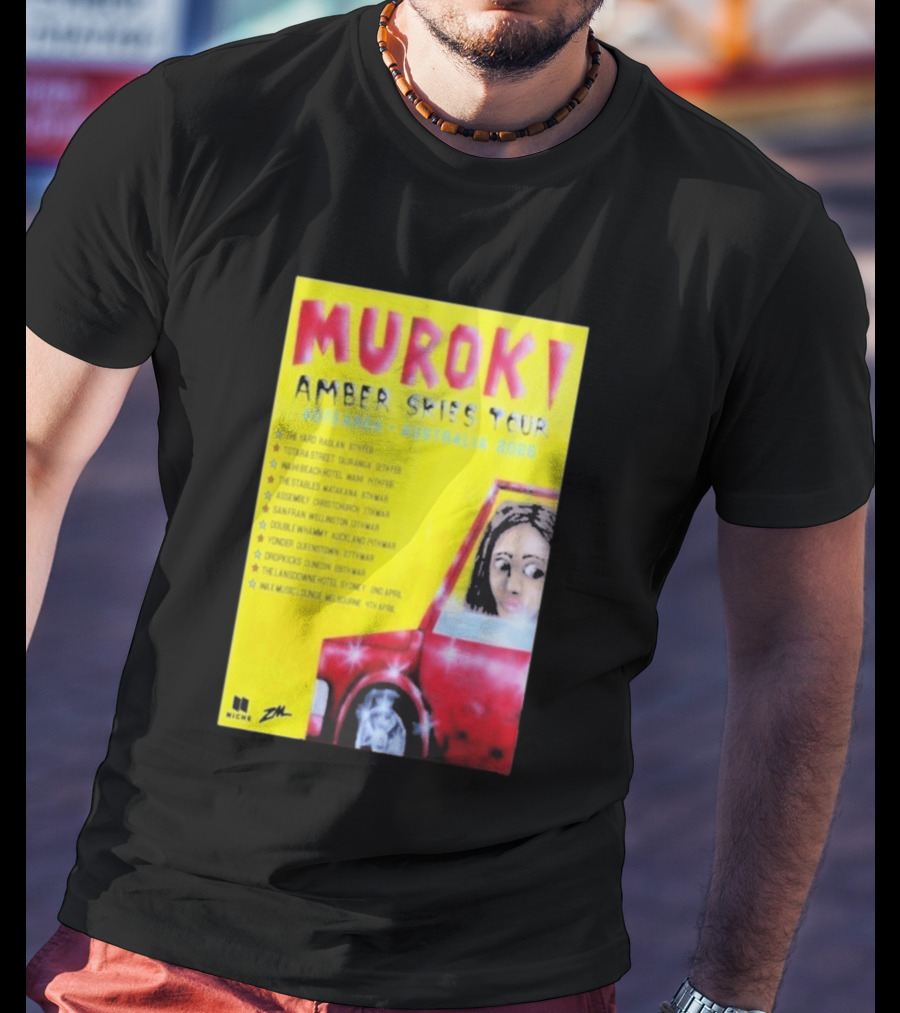 Muroki Amber Skies Tour Aotearoa Australia 2026 T-Shirt