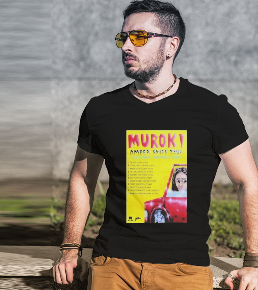 Muroki Amber Skies Tour Aotearoa Australia 2026 T-Shirt