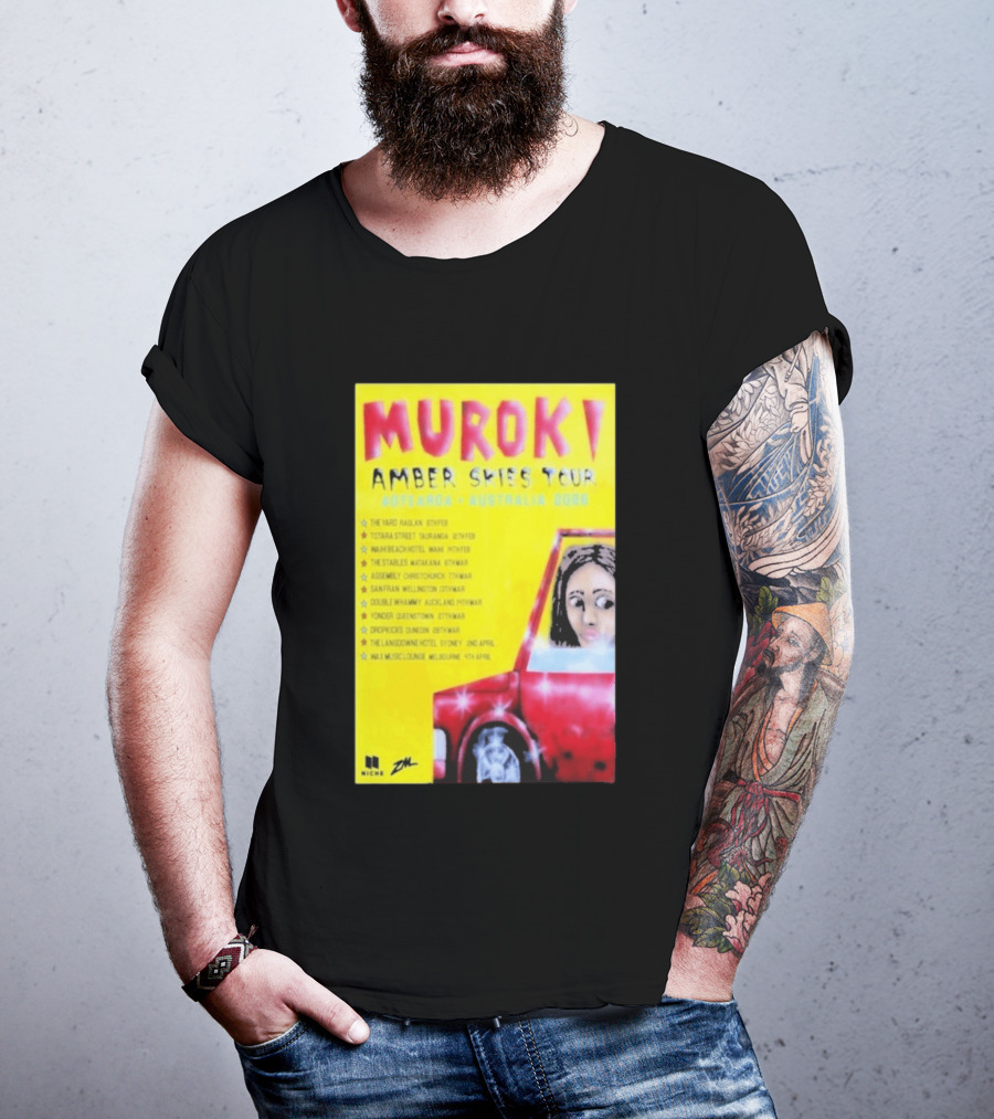 Muroki Amber Skies Tour Aotearoa Australia 2026 T-Shirt