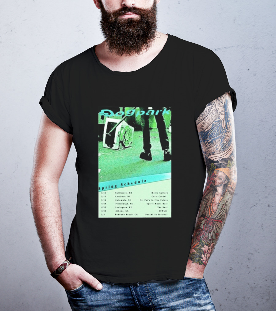 Dogpark Spring Schedule Tour 2026 Baltimore Carrboro Columbia Pittsburgh Lexington Athens Redondo Beach T-Shirt