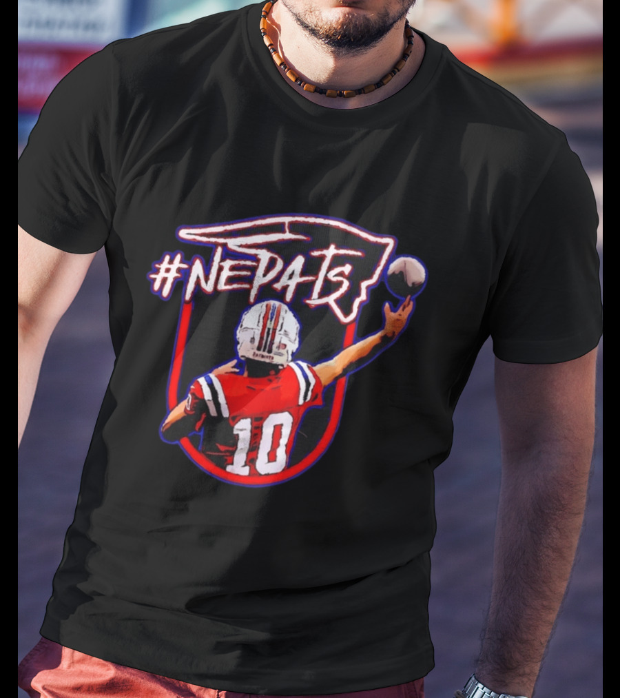 #NEPats Football Player 10 Patriots New England Iconic Jersey T-Shirt