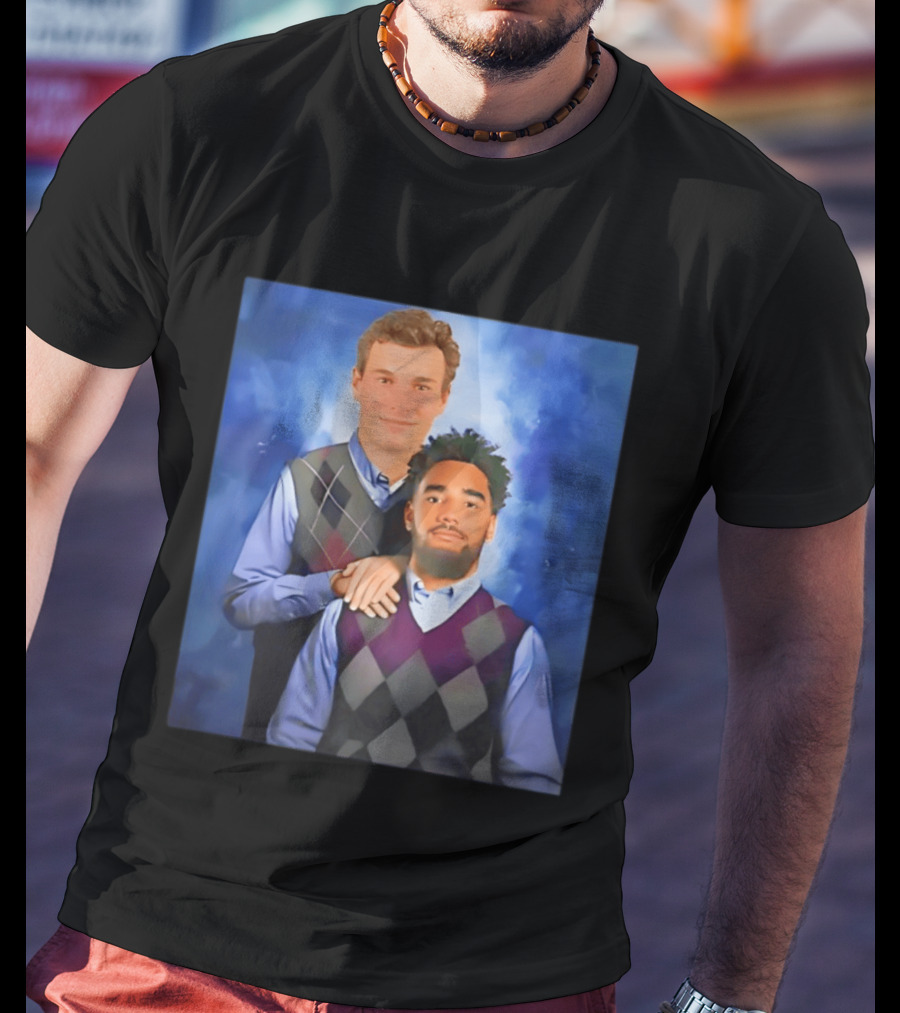 Elijah Sarratt Fernando Mendoza Step Brothers Argyle Sweater Photo T-Shirt