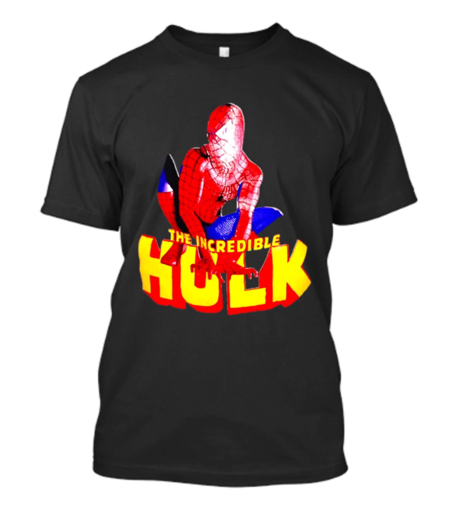 Spider Man The Incredible Hulk Crossover Marvel Mashup T-Shirt