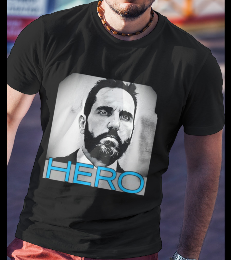 Jack Smith Hero Portrait Black And White T-Shirt