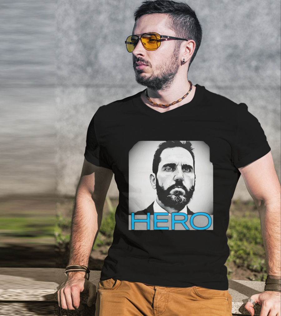 Jack Smith Hero Portrait Black And White T-Shirt