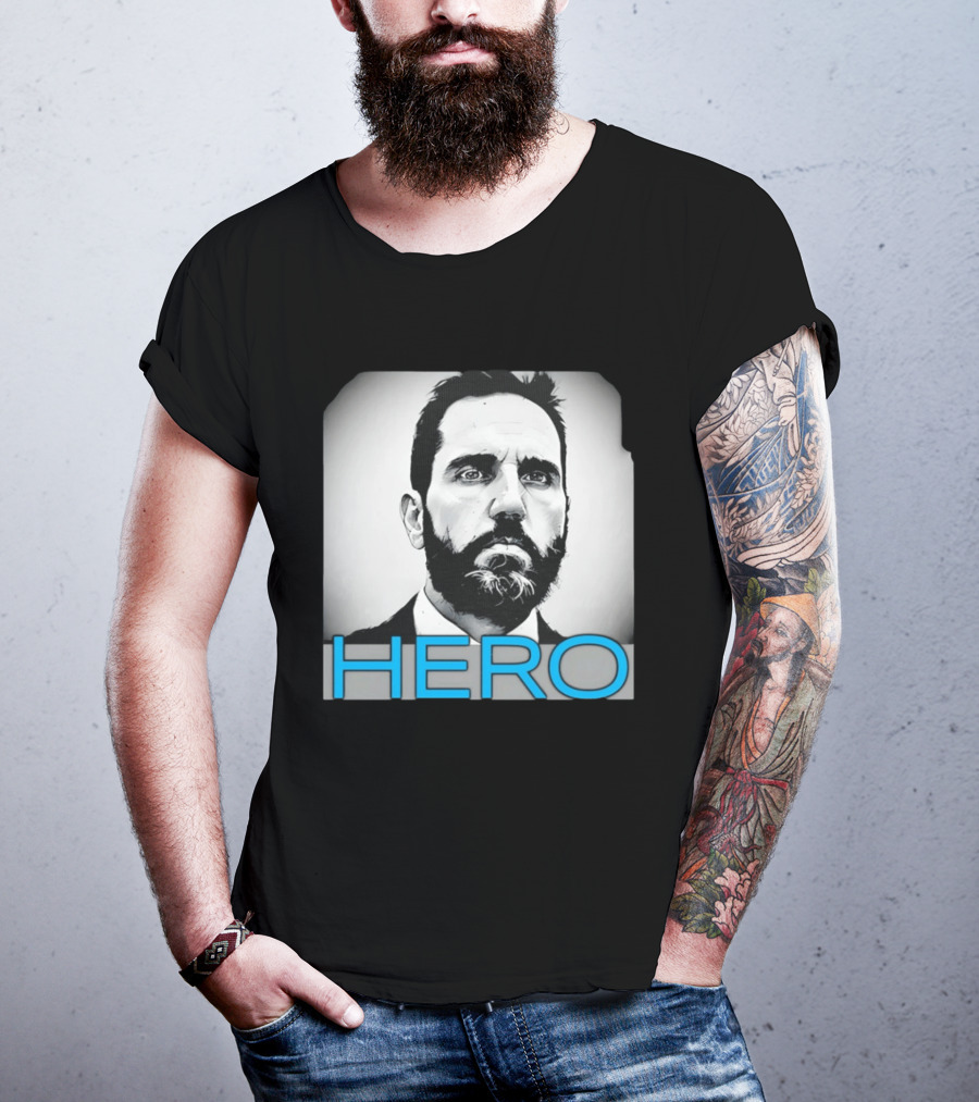 Jack Smith Hero Portrait Black And White T-Shirt