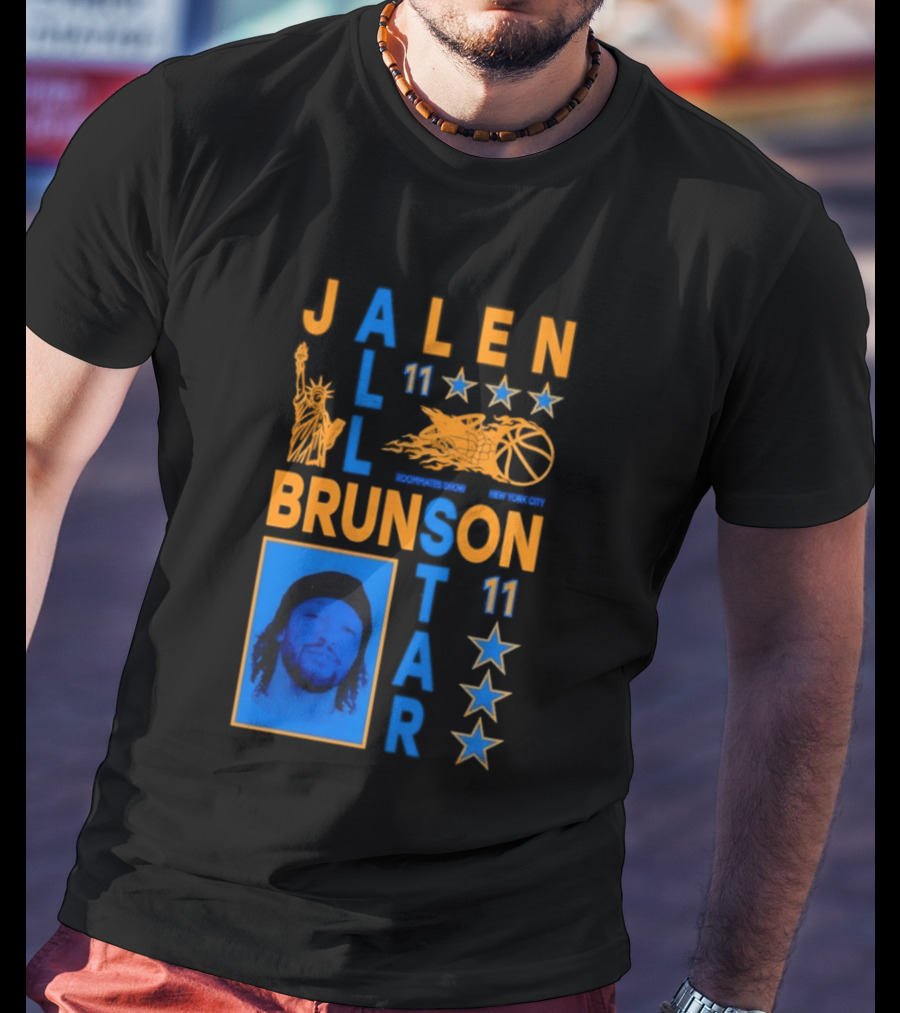 Jalen Brunson 11 NY Knicks All Star Basketball Stars T-Shirt