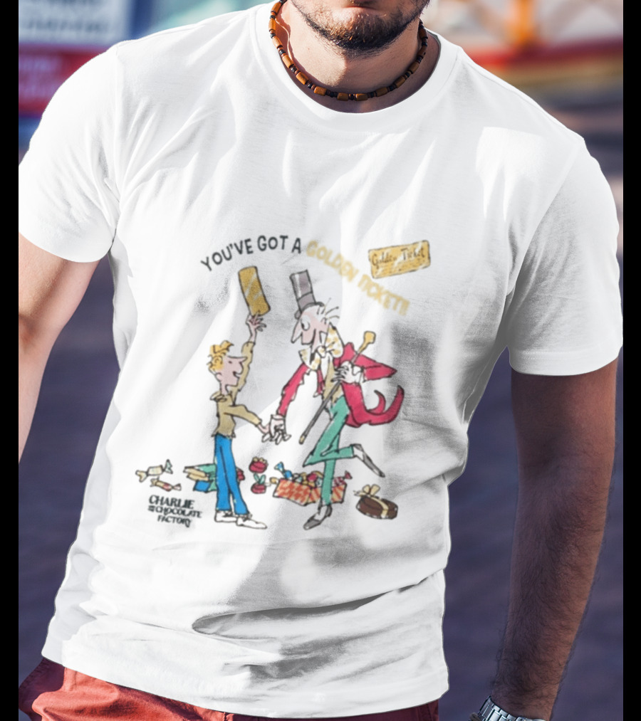 Wonka Golden Ticket Charlie And The Chocolate Factory T-Shirt