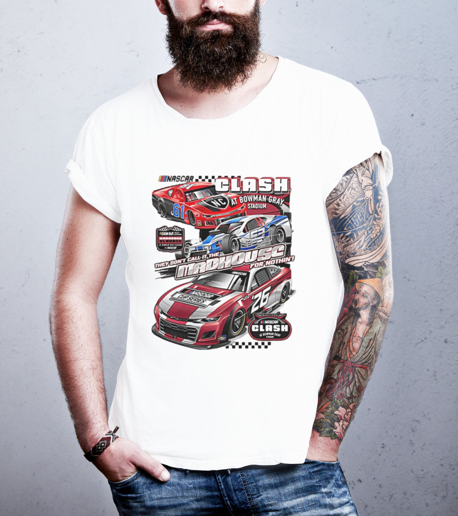 NASCAR Clash At Bowman Gray Stadium 2026 Madhouse Racing Event T-Shirt